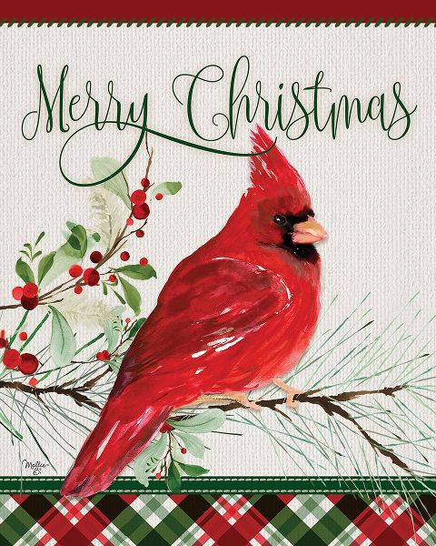 Mollie B. 아티스트의 Merry Christmas Cardinal작품입니다.