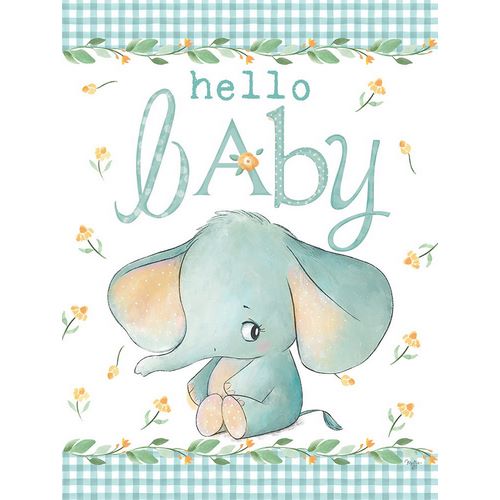 Mollie B. 아티스트의 Hello Baby Elephant Blue작품입니다.