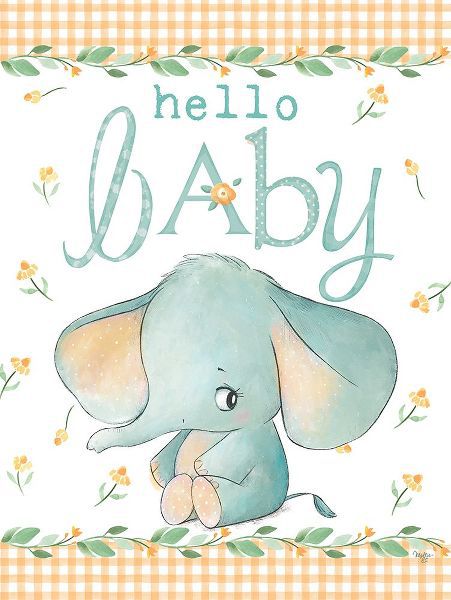 Mollie B. 아티스트의 Hello Baby Elephant Yellow작품입니다.