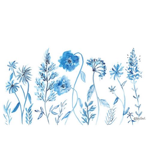 Ebert, Roey 아티스트의 Wildflowers in Blue   작품입니다.