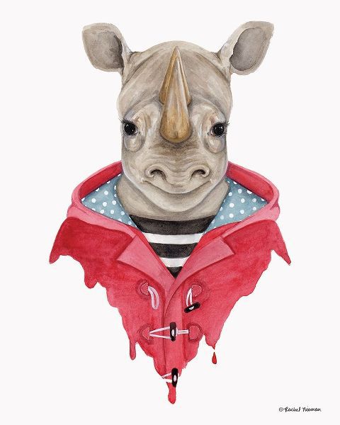 Rhino in a Raincoat