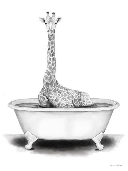 Giraffe in Tub