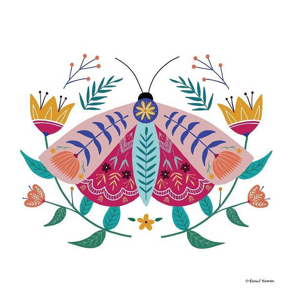 Nieman, Rachel 아티스트의 Folk Art Moth    작품