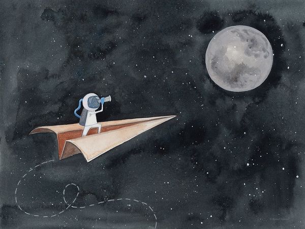 Paper Airplane to the Moon