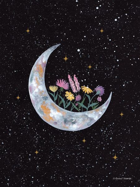 Nieman, Rachel 아티스트의 Flowers on Crescent Moon   작품