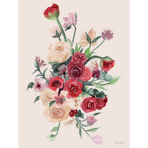 Nieman, Rachel 아티스트의 Deep Red Floral Bouquet 작품