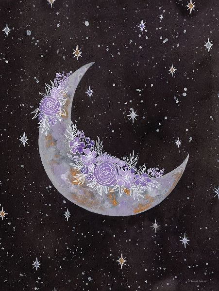 Nieman, Rachel 아티스트의 Purple Flowers on the Moon 작품