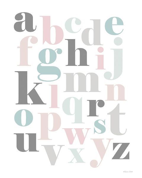 Softly Colored Alphabet
