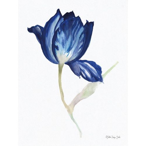 Blue Flower Stem II