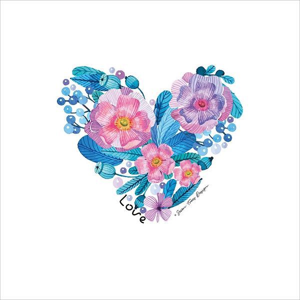 Floral Love Heart