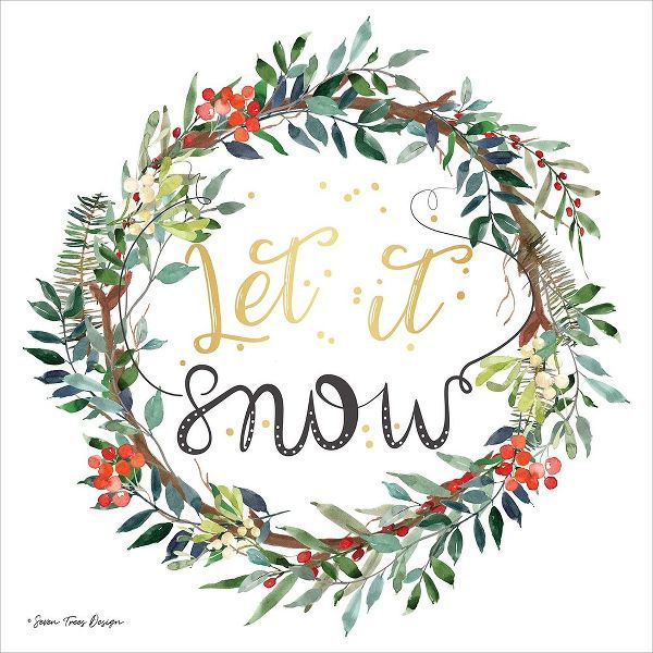 Let It Snow Wreath