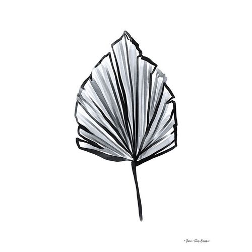 Seven Trees Design 아티스트의 Black Watercolor Leaf 작품