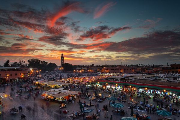Mirica, Dan 작가의 Sunset Over Jemaa Le Fnaa Square In Marrakech-Morocco 작품