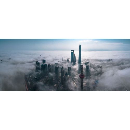 Huang, Stan 작가의 Shanghai In The Fog From Above 작품