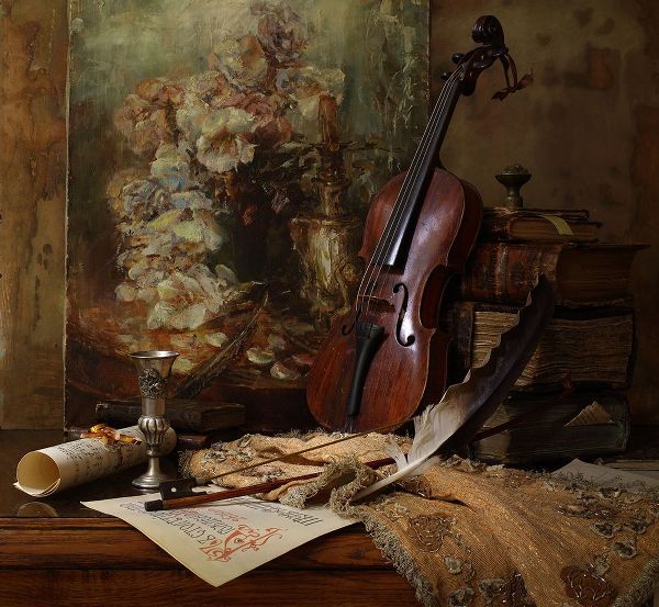 Morozov, Andrey 아티스트의 Still Life With Violin And Painting작품입니다.