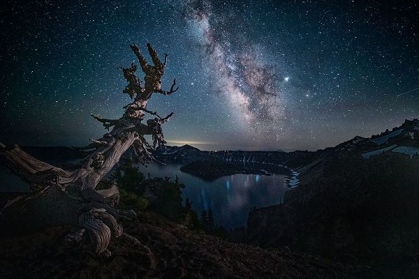 Jacobs, Lydia 작가의 Milky Way Over Crater Lake 작품