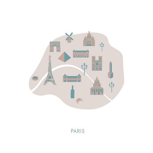1x Studio II 아티스트의 Paris Map작품입니다.