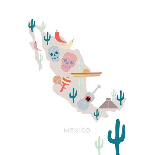 1x Studio II 아티스트의 Mexico Map No 1작품입니다.