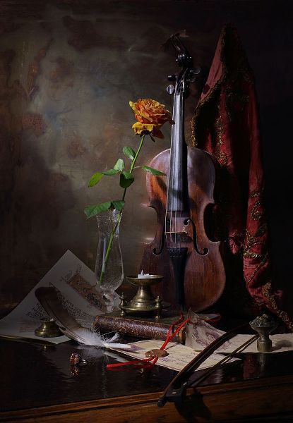 Morozov, Andrey 아티스트의 Still Life With Violin And Rose작품입니다.