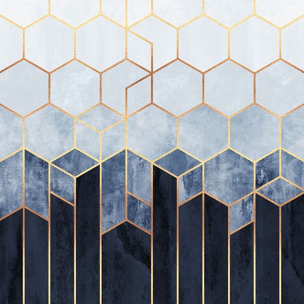 Fredriksson, Elisabeth 아티스트의 Soft Blue Hexagons작품입니다.