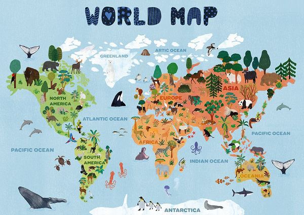 Jotadejai 아티스트의 World map for kids작품입니다.