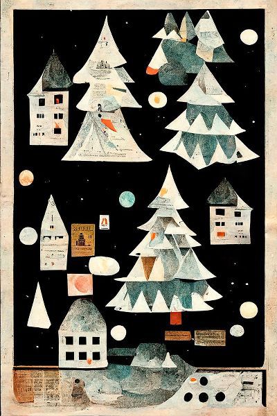Treechild 아티스트의 A Paper Village At Night작품입니다.
