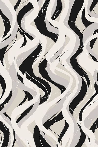 Treechild 아티스트의 Beige Grey Black Waves Pattern작품입니다.