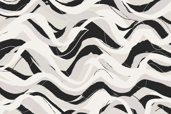 Treechild 아티스트의 White Black Waves Pattern Square작품입니다.