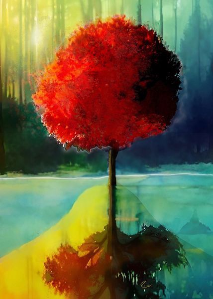Day, Ruth 아티스트의 Red Tree Reflected작품입니다.