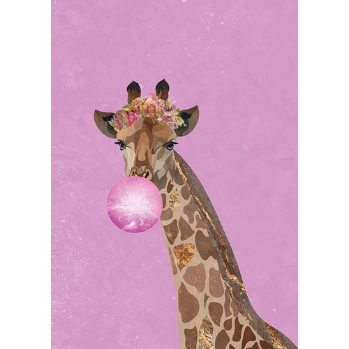 Manovski, Sarah 아티스트의 Giraffe pink bubblegum작품입니다.
