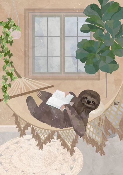 Manovski, Sarah 아티스트의 Lazy sloth in hammock작품입니다.