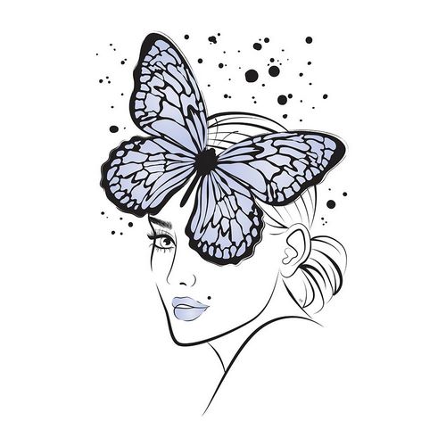 Martina 아티스트의 Butterfly Girl Blue작품입니다.
