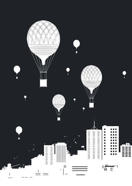 Solti, Balazs 아티스트의 Balloons and the city작품입니다.