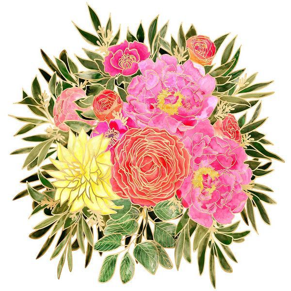 Laiz Blursbyai, Rosana 아티스트의 Colorful Nanette floral bouquet작품입니다.