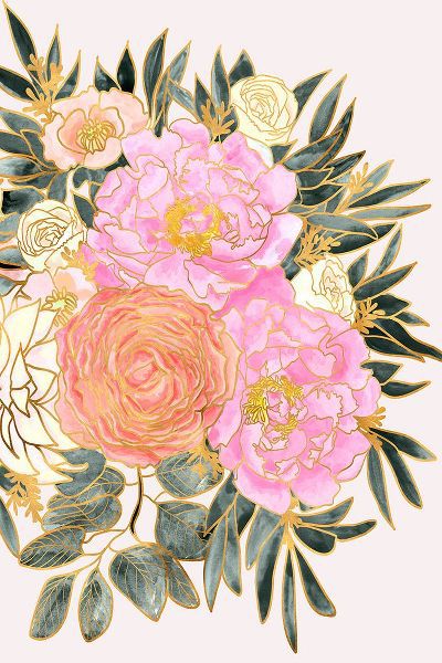 Laiz Blursbyai, Rosana 아티스트의 Nanette floral art in pastels작품입니다.