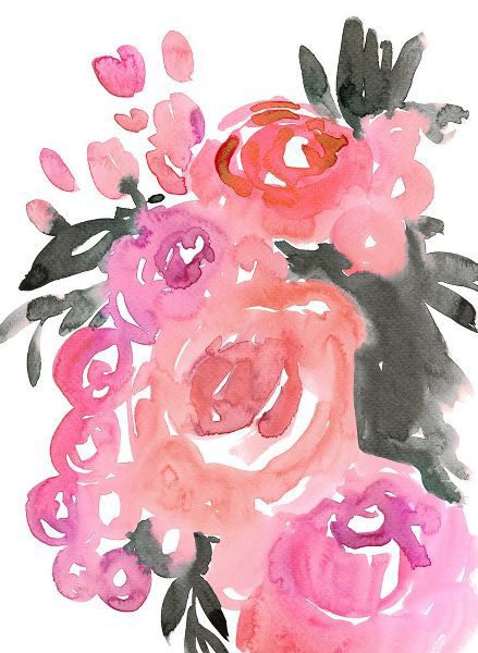 Laiz Blursbyai, Rosana 아티스트의 Maeko loose watercolor florals II작품입니다.