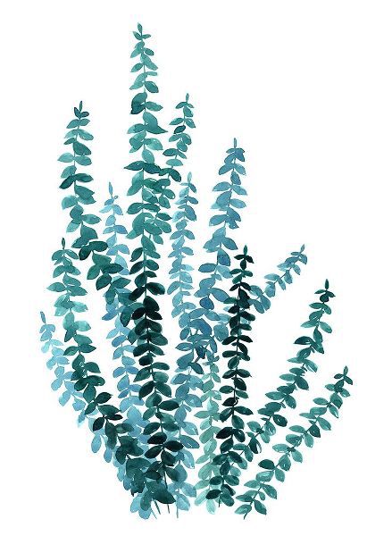 Laiz Blursbyai, Rosana 아티스트의 Watercolor eucalyptus branch in teal작품입니다.
