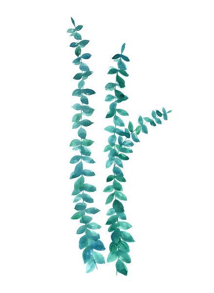 Laiz Blursbyai, Rosana 아티스트의 Watercolor eucalyptus branches in teal작품입니다.