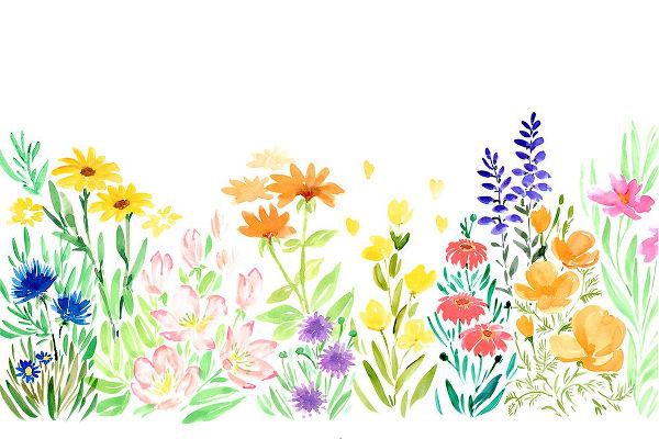 Laiz Blursbyai, Rosana 아티스트의 Watercolor wildflowers작품입니다.