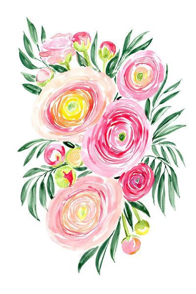 Laiz Blursbyai, Rosana 아티스트의 Savanna pink ranunculus bouquet작품입니다.