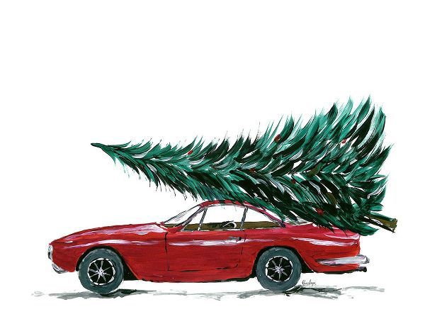 Laiz Blursbyai, Rosana 아티스트의 Eighties car carrying a Christmas tree작품입니다.