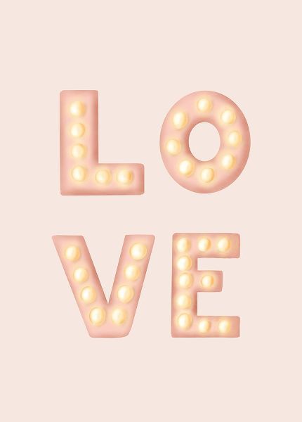 Eleonora, Aminah 아티스트의 LOVE Light Letters Pink작품입니다.