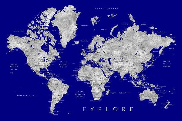 Laiz Blursbyai, Rosana 아티스트의 Explore world map with cities - Valrie작품입니다.