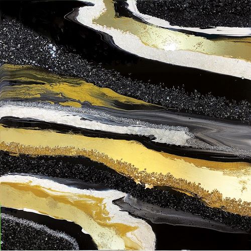 Black and Gold Agate