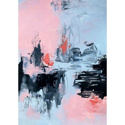 Pink and Grey Abstract 2