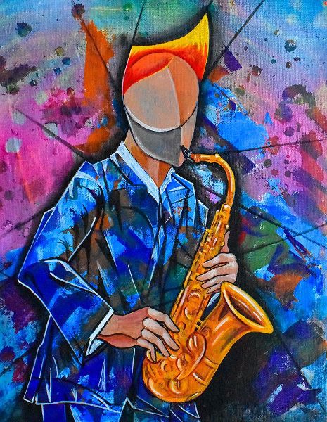 Jazz sax man