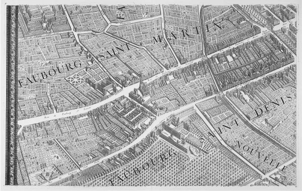 Paris 1739 Sectional map