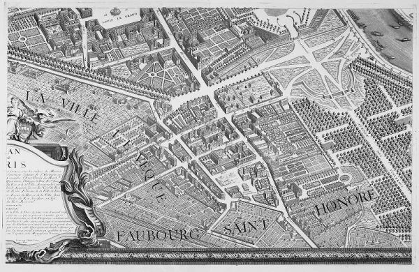 Paris 1739 Sectional map