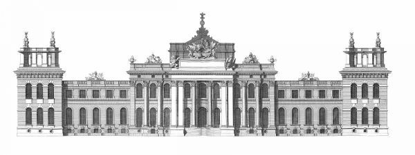 Elevation, South Front Blenheim Palace