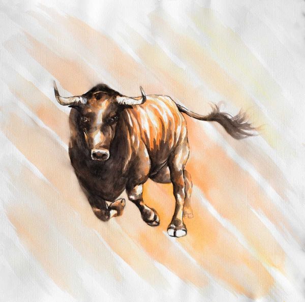 Bull Run in Watercolor